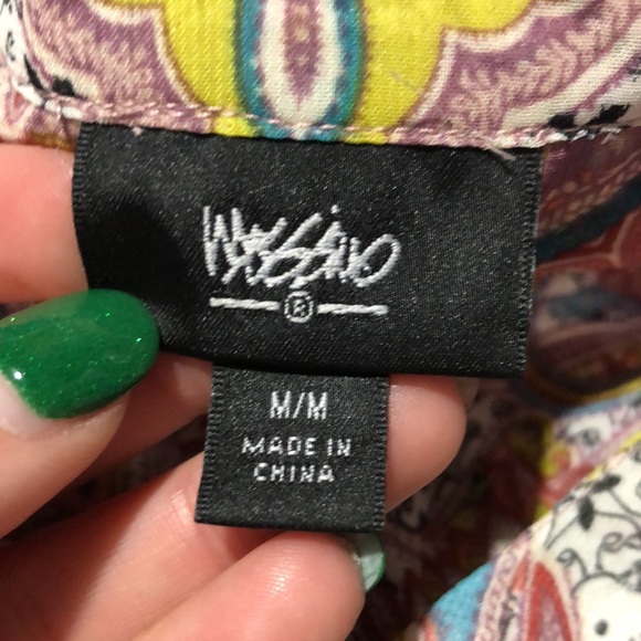 Mossimo pink paisley sheer blouse size medium - Picture 10 of 11